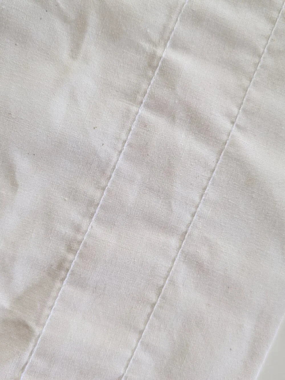 VTG 80s Blue Floral Cottagecore Curtain Panel Cotton Linen Ruffle Farmhouse